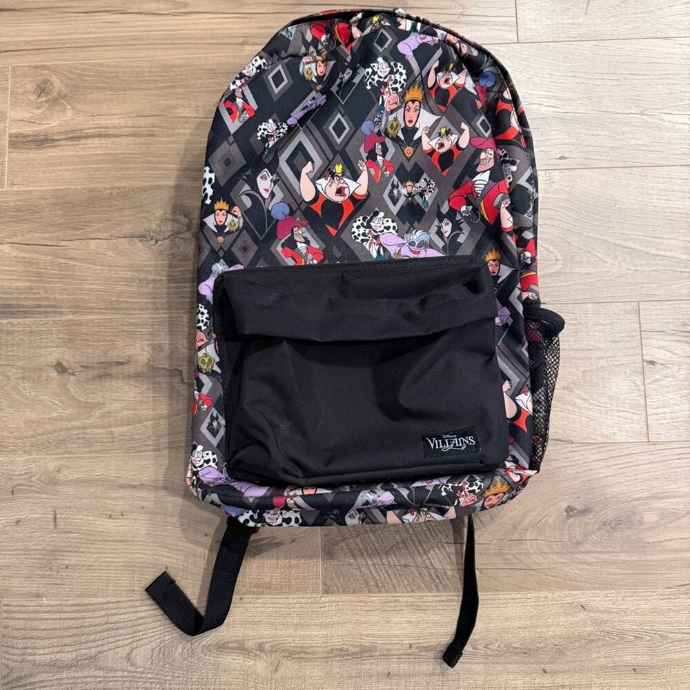Disney Villains Loungefly Full Size Backpack Ursula Evil Queen of Hearts Cruella